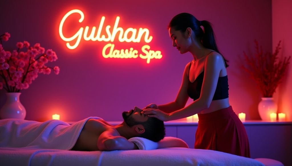 Home flux dev image is a serene and inviting spa scene with a purpl 2 (1)