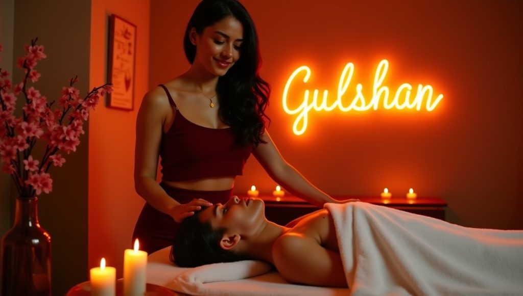 Home flux dev image is a serene and inviting spa scene with a warm 3